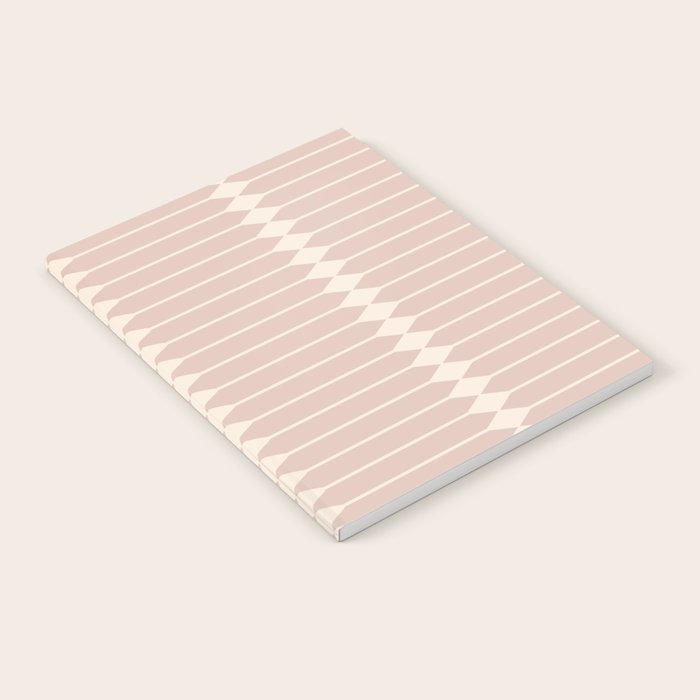 Minimal Geometric Pattern - Neutral Pink Notebook Gallery Image 1
