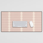 Minimal Geometric Pattern - Neutral Pink Desk Mat Gallery Image 1