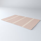 Minimal Geometric Pattern - Neutral Pink Rug Gallery Image 3