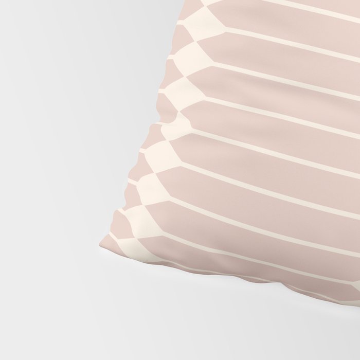 Minimal Geometric Pattern - Neutral Pink Pillow Sham Gallery Image 4