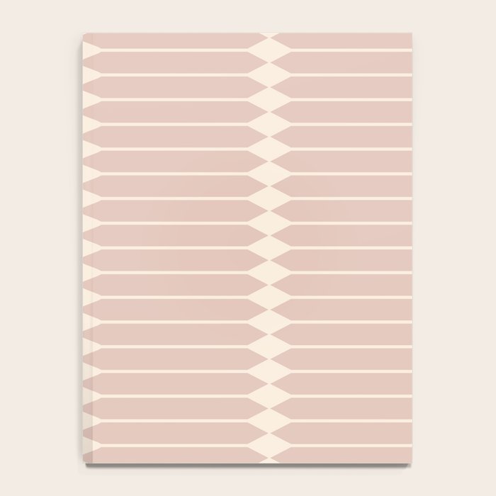 Minimal Geometric Pattern - Neutral Pink Notebook Gallery Image 4