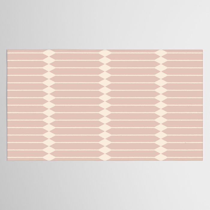 Minimal Geometric Pattern - Neutral Pink Tablecloth Gallery Image 2