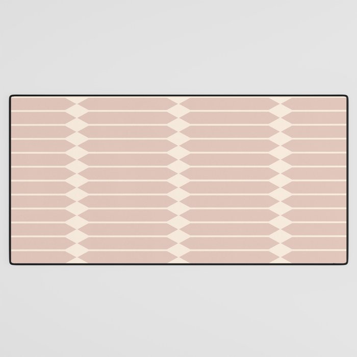 Minimal Geometric Pattern - Neutral Pink Desk Mat Gallery Image 3