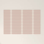 Minimal Geometric Pattern - Neutral Pink Welcome Mat Gallery Image 1