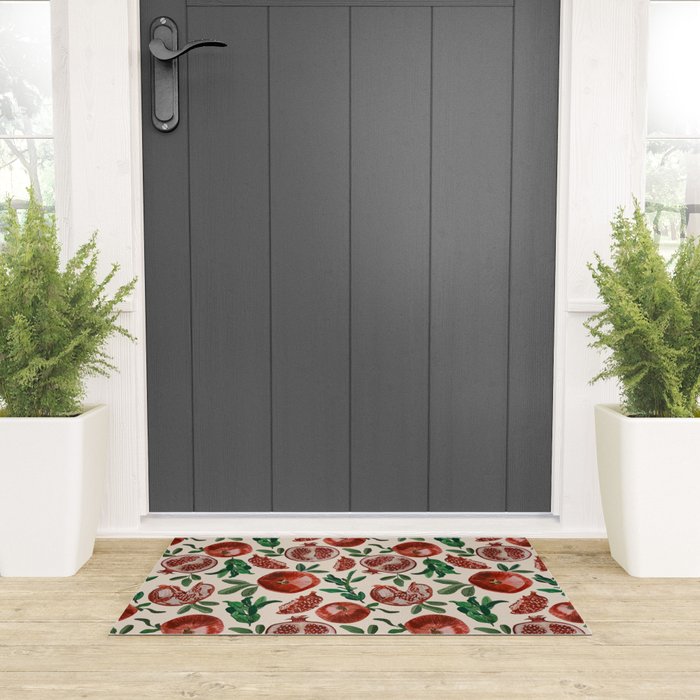 Pomegranate pattern Welcome Mat Gallery Image 3