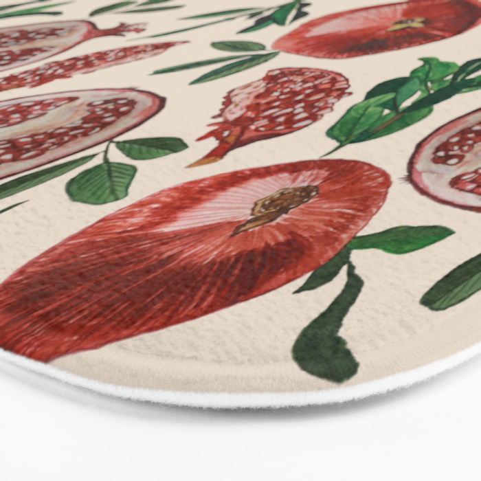 Pomegranate pattern Bath Mat Gallery Image 3