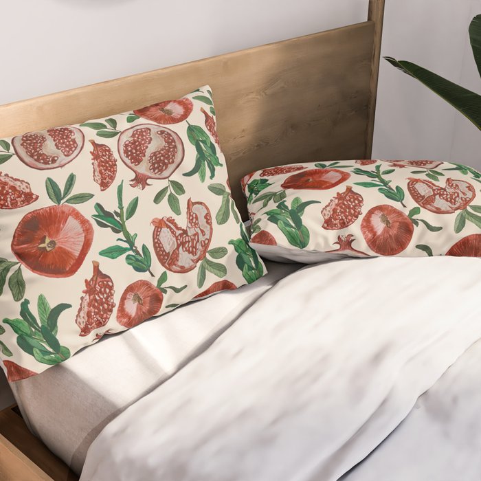 Pomegranate pattern Pillow Sham Gallery Image 2