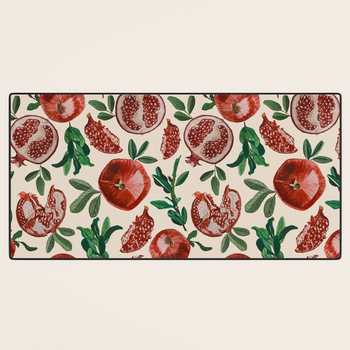 Pomegranate pattern Desk Mat Gallery Image 3