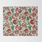 Pomegranate pattern Throw Blanket Gallery Image 2