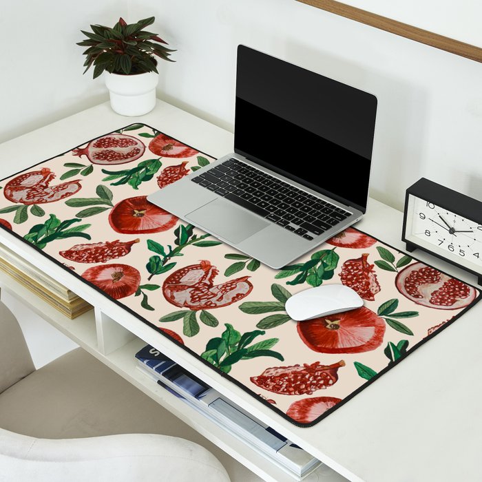 Pomegranate pattern Desk Mat Gallery Image 2