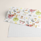 Watercolor Farm Animals Wrapping Paper Gallery Image 2