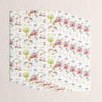 Watercolor Farm Animals Wrapping Paper Gallery Image 3