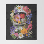 Cosmic Bloom Throw Blanket Gallery Image 2