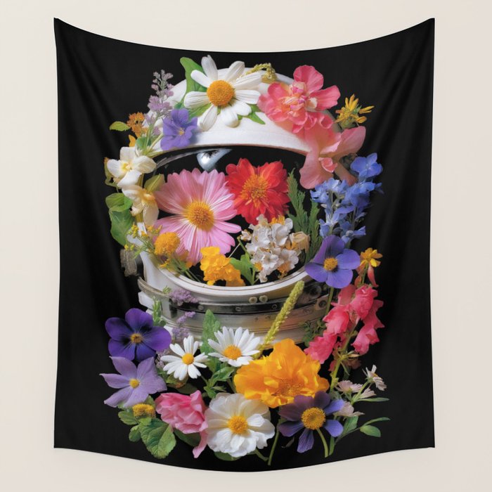 Cosmic Bloom Wall Tapestry Gallery Image 4