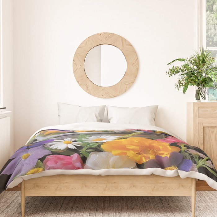 Cosmic Bloom Duvet Cover Gallery Image 3