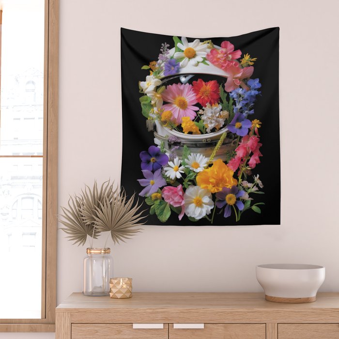 Cosmic Bloom Wall Tapestry Gallery Image 2