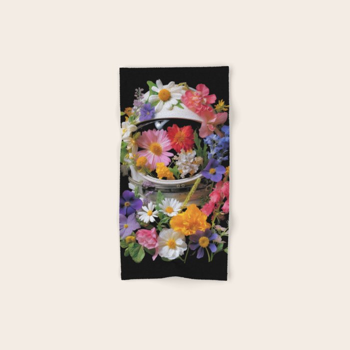 Cosmic Bloom Bath Towel Gallery Image 1