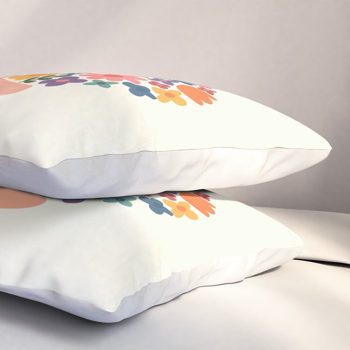 Floral Hedgehog Pillow Sham Gallery Image 3