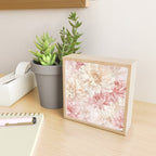 Large Cream and Blush Pink Watercolor Peonies Flowers Mini Art Print Gallery Image 2