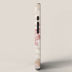 Large Cream and Blush Pink Watercolor Peonies Flowers iPhone Case Gallery Image 2