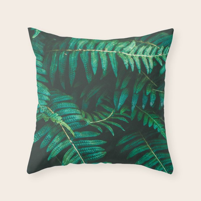 Ferns  Throw Pillow Gallery Image 1