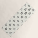 block print palm  Yoga Mat Gallery Image 1