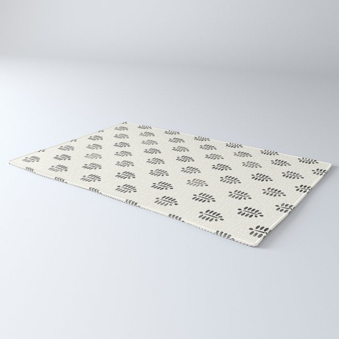 block print palm  Rug Gallery Image 3