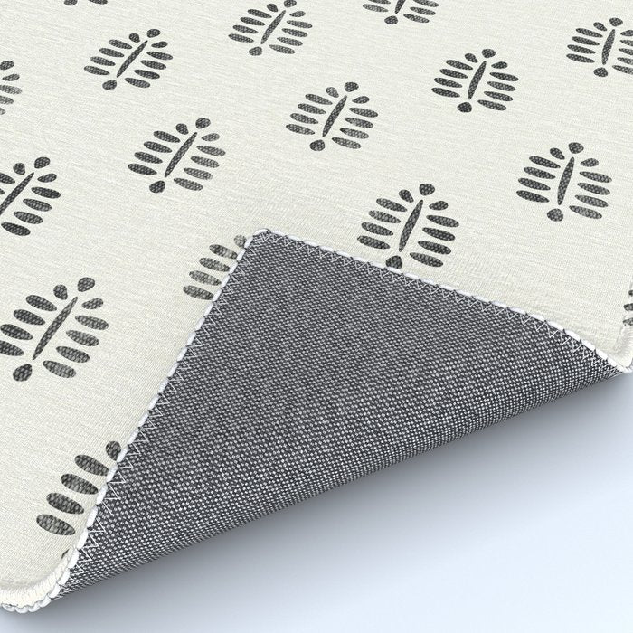block print palm  Rug Gallery Image 4
