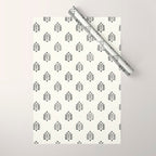 block print palm  Wrapping Paper Gallery Image 1