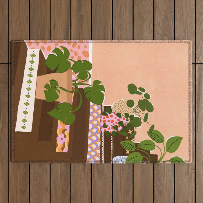Bohemian Stairs Outdoor Rug Gallery Image 1