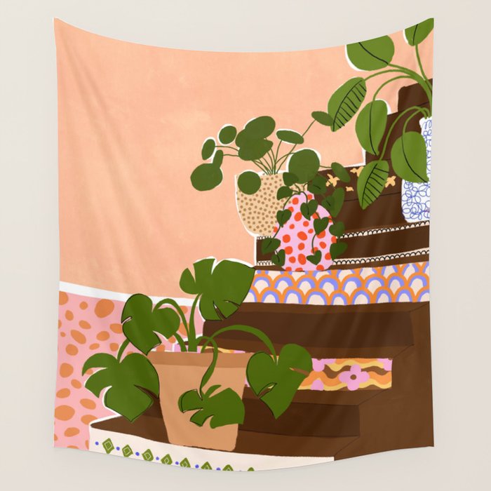 Bohemian Stairs Wall Tapestry Gallery Image 4