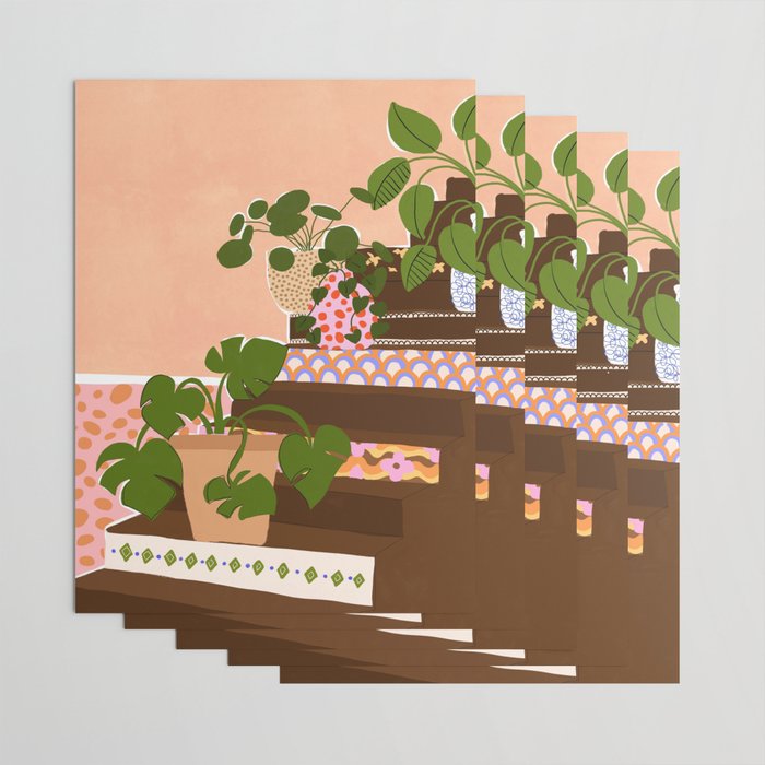 Bohemian Stairs Wrapping Paper Gallery Image 3