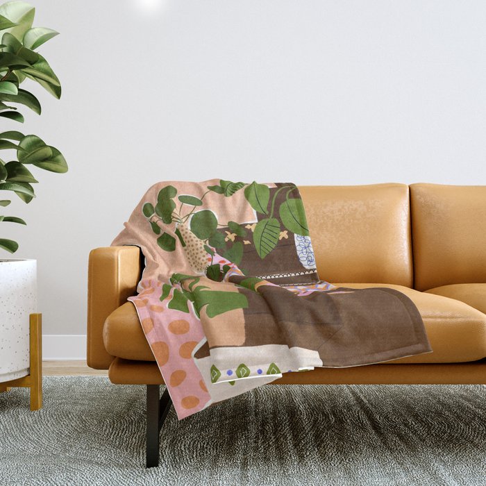 Bohemian Stairs Throw Blanket Gallery Image 1
