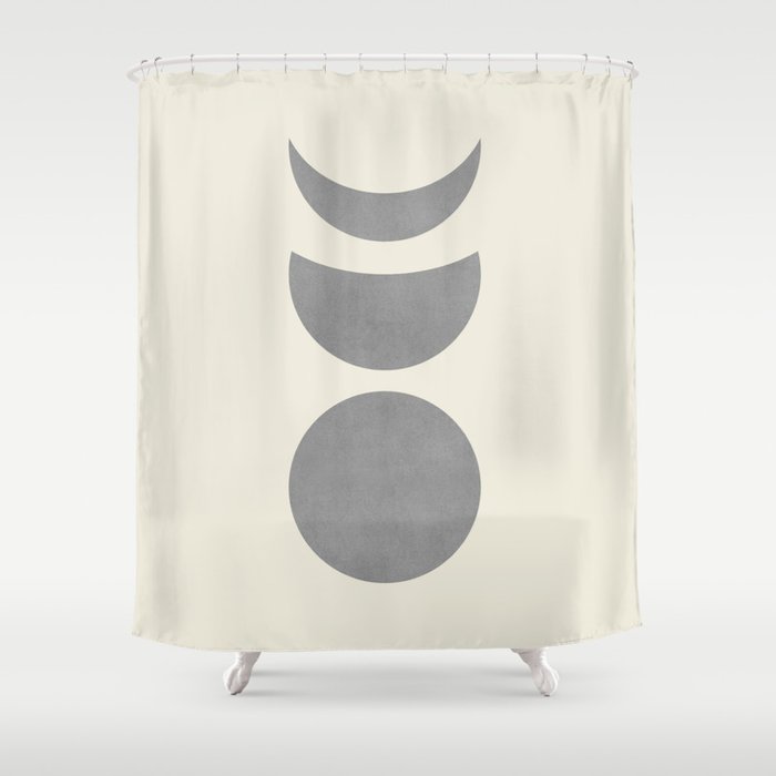 Lunar Eclipse - Gray Shower Curtain Gallery Image 1