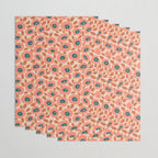 Textured Bold Flower - Peach Wrapping Paper Gallery Image 3
