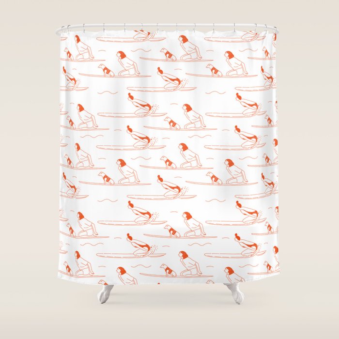 Paddle out Shower Curtain Gallery Image 1