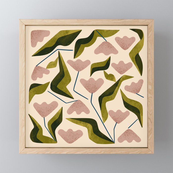 Funky Tulips Mini Art Print Gallery Image 1