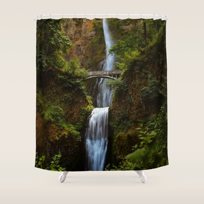 Multnomah Falls Shower Curtain Gallery Image 1