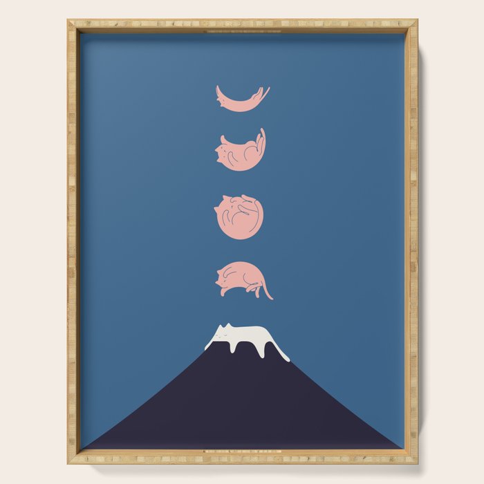 Cat Landscape 73 Serving Tray Gallery Image 1