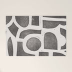 Linocut Abstract #2 Welcome Mat Gallery Image 1