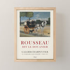 Henri Rousseau Vintage Exhibition Poster, 1961 Mini Art Print Gallery Image 1