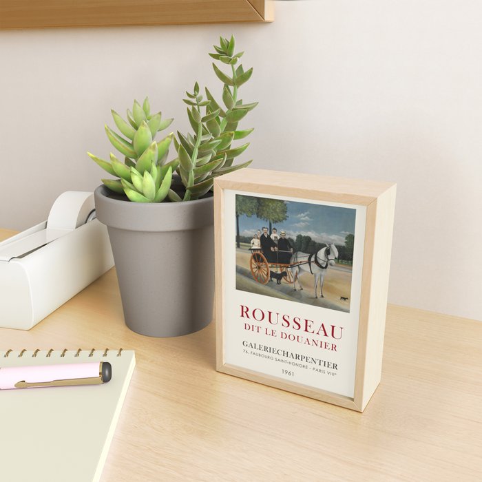 Henri Rousseau Vintage Exhibition Poster, 1961 Mini Art Print Gallery Image 2