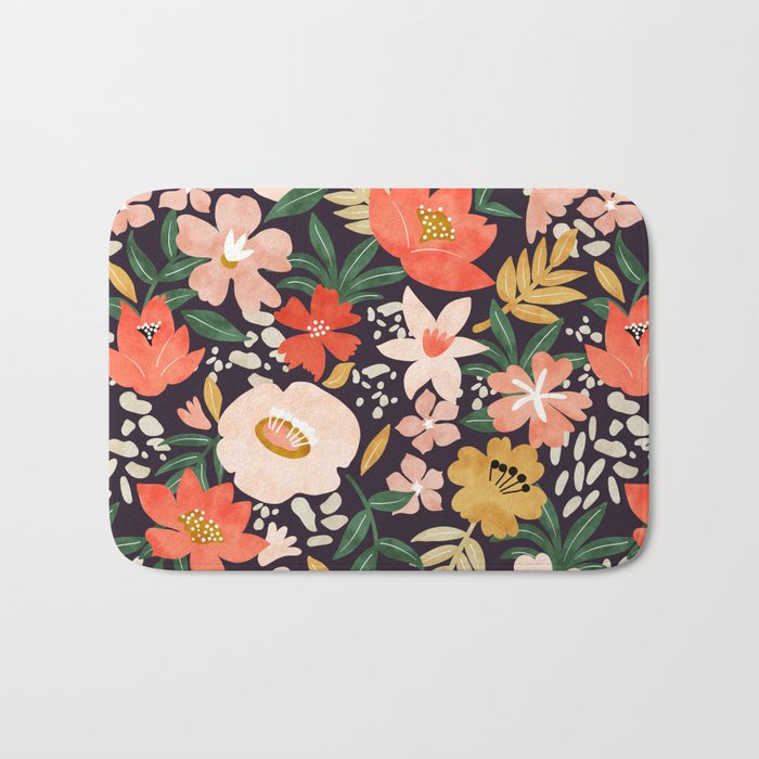 Modern meadow blooming Bath Mat Gallery Image 1