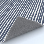 Abstract Stripes Pattern, Indigo, Navy Blue Rug Gallery Image 4