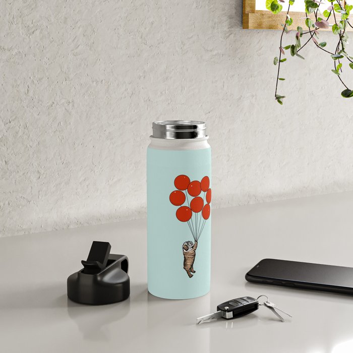 I Believe I Can Fly English Bulldog Water Bottle Gallery Image 5
