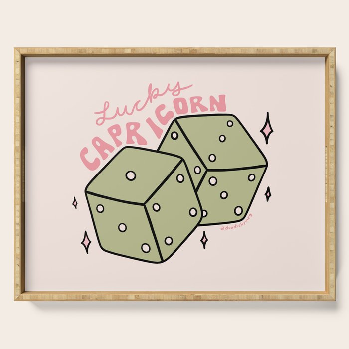 Capricorn Dice Serving Tray Gallery Image 1