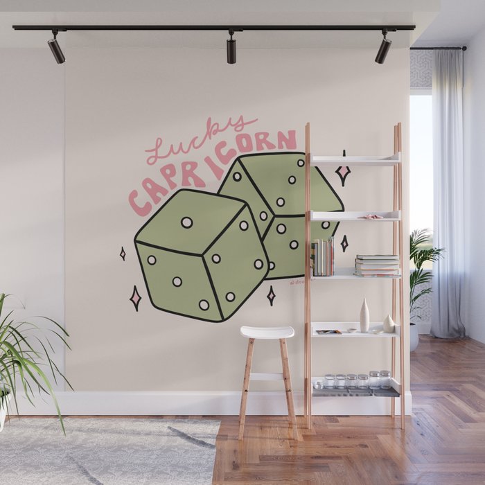 Capricorn Dice Wall Mural Gallery Image 1