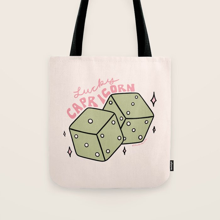 Capricorn Dice Tote Bag Gallery Image 1