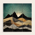Metallic Daybreak Wood Wall Art Gallery Image 1