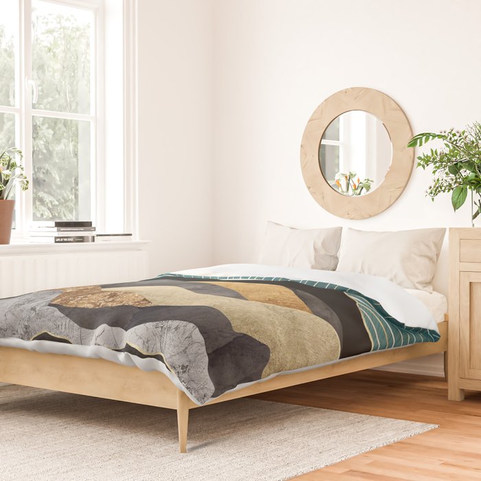 Metallic Daybreak Duvet Cover Gallery Image 2